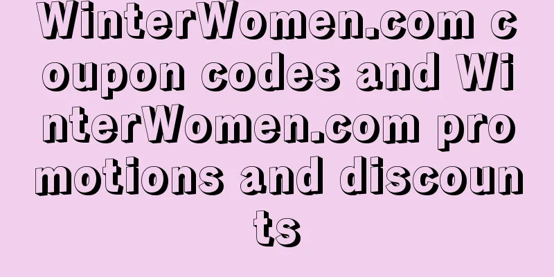 WinterWomen.com coupon codes and WinterWomen.com promotions and discounts