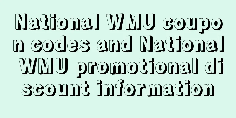 National WMU coupon codes and National WMU promotional discount information