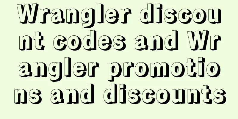 Wrangler discount codes and Wrangler promotions and discounts