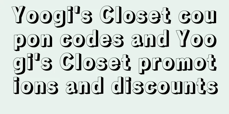 Yoogi's Closet coupon codes and Yoogi's Closet promotions and discounts