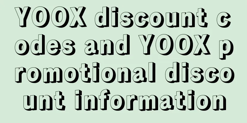 YOOX discount codes and YOOX promotional discount information