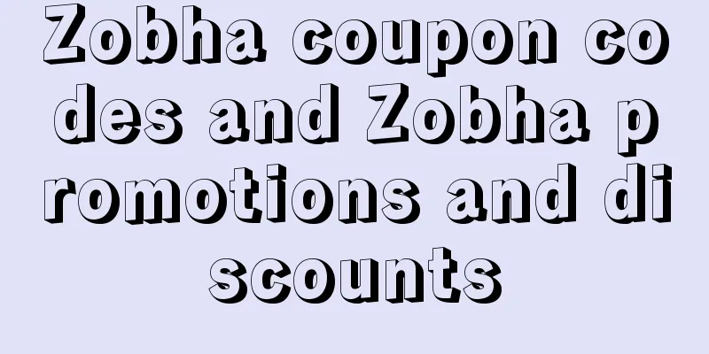 Zobha coupon codes and Zobha promotions and discounts