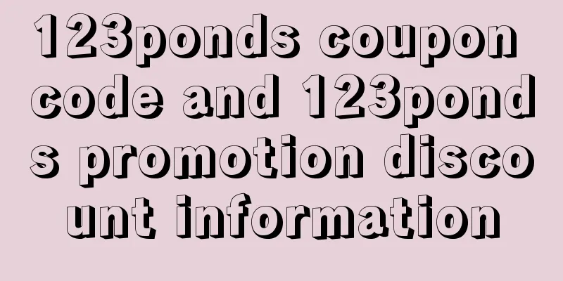 123ponds coupon code and 123ponds promotion discount information