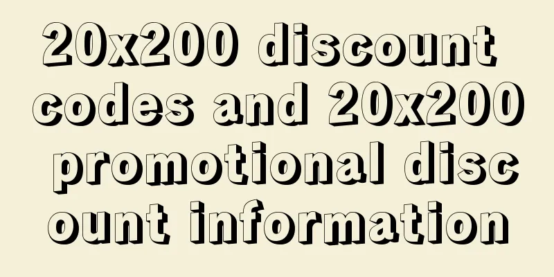 20x200 discount codes and 20x200 promotional discount information