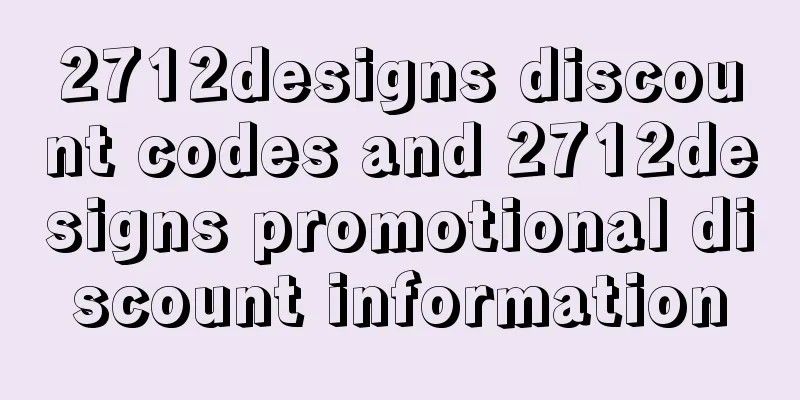 2712designs discount codes and 2712designs promotional discount information