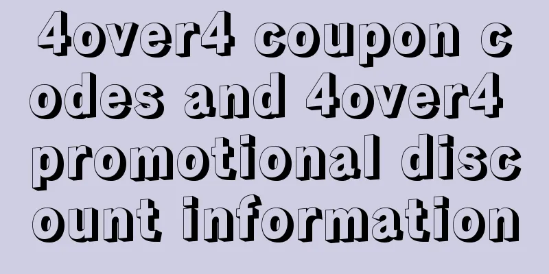 4over4 coupon codes and 4over4 promotional discount information
