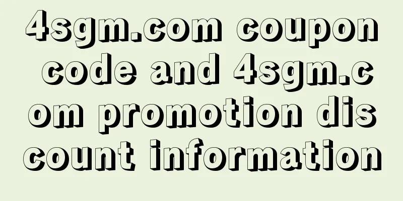 4sgm.com coupon code and 4sgm.com promotion discount information