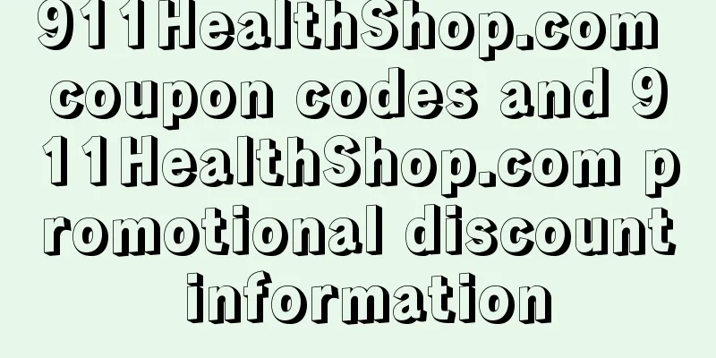 911HealthShop.com coupon codes and 911HealthShop.com promotional discount information